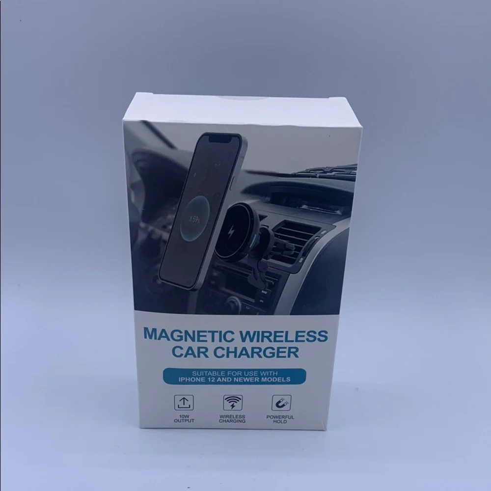 Magnetic Wireless Car Charger IPhone 12 & Newer NIB 10w Output